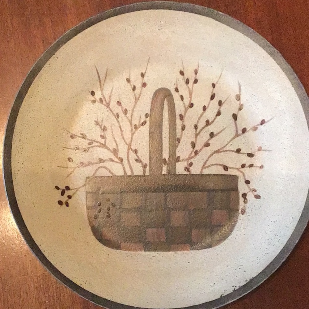 Cute wooden plate. Cute design for decoration